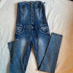 Size large strapless jumpsuit